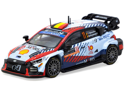 Hyundai i20 N Rally1 Hybrid #11 Thierry Neuville - Martijn Wydaeghe Winner "Rallye Monte-Carlo" (2024) "Hobby64" Series 1/64 Diecast Model by Tarmac Works by Tarmac Works