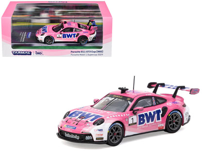 Porsche 911 GT3 Cup (992) #1 Harry King "Porsche Mobil 1 Supercup" (2024) "Hobby64" Series 1/64 Diecast Model Car by Tarmac Works by Tarmac Works