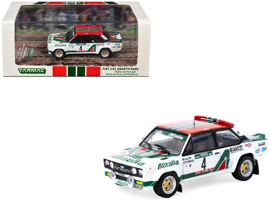 FIAT 131 ABARTH Rally #4 Markku Alen - Ilkka Kivimaki Winner "Rallye de Portugal - Vinho do Porto" (1978) "Hobby64" Series 1/64 Diecast Model Car by Tarmac Works by Tarmac Works