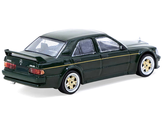 Mercedes-Benz 190 E 2.5-16 EVO 1 "Toyo Tires" Dark Green "Global64" Series 1/64 Diecast Model by Tarmac Works by Tarmac Works