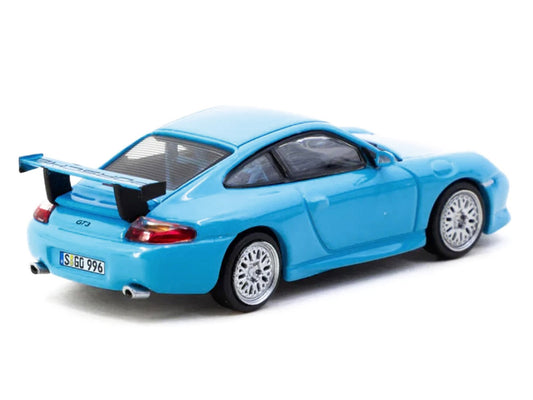 Porsche 911 GT3 (996) Light Blue "Global64" Series 1/64 Diecast Model by Tarmac Works by Tarmac Works