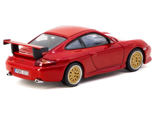 Porsche 911 GT3 (996) Red "Global64" Series 1/64 Diecast Model by Tarmac Works by Tarmac Works