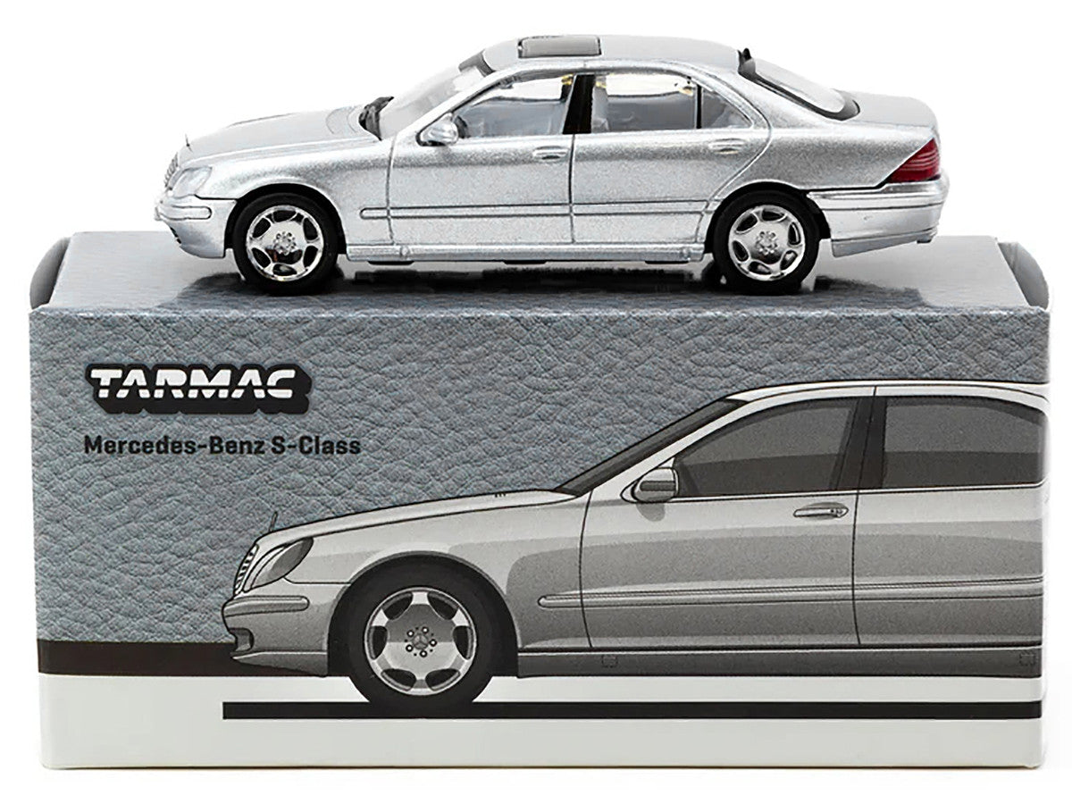 Mercedes-Benz S-Class Brilliant Silver Metallic "Global64" Series 1/64 Diecast Model by Tarmac Works by Tarmac Works