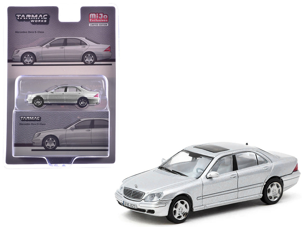 Mercedes-Benz S-Class Brilliant Silver Metallic "Global64" Series 1/64 Diecast Model by Tarmac Works by Tarmac Works