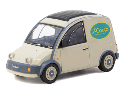 Nissan S-Cargo Van RHD (Right Hand Drive) "Presentation" Beige with Tarmac Cards "Global64" Series 1/64 Diecast Model Car by Tarmac Works by Tarmac Works