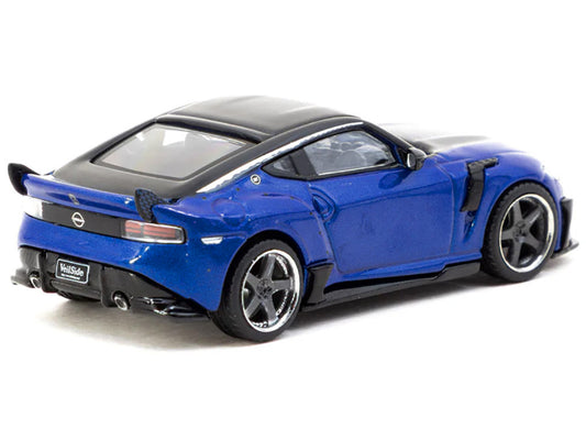 Nissan VeilSide FFZ400 Fairlady Z RHD (Right Hand Drive) Blue Metallic with Black Top "Global64" Series 1/64 Diecast Model by Tarmac Works by Tarmac Works