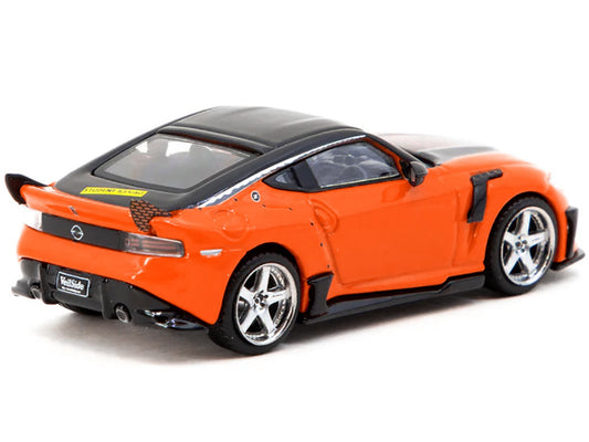 Nissan VeilSide FFZ400 Fairlady Z RHD (Right Hand Drive) Orange with Black Top "Global64" Series 1/64 Diecast Model by Tarmac Works by Tarmac Works