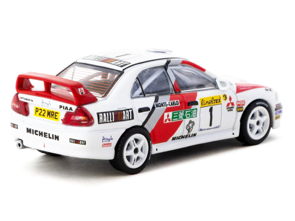 Mitsubishi Lancer Evolution IV #1 Tommi Makinen - Seppo Harjanne 3rd Place "Monte Carlo Rally" (1997) "Global64" Series 1/64 Diecast Model by Tarmac Works by Tarmac Works
