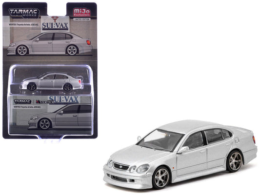 Toyota Vertex Aristo JZS161 RHD (Right Hand Drive) Silver Metallic "Global64" Series 1/64 Diecast Model Car by Tarmac Works by Tarmac Works