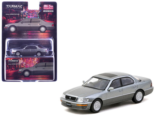 Lexus LS400 RHD (Right Hand Drive) Flint Gray Metallic "Global64" Series 1/64 Diecast Model Car by Tarmac Works by Tarmac Works