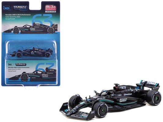 Mercedes-AMG F1 W14 E Performance #63 George Russell Formula One F1 "Italian GP" (2023) "Global64" Series 1/64 Diecast Model Car by Tarmac Works by Tarmac Works