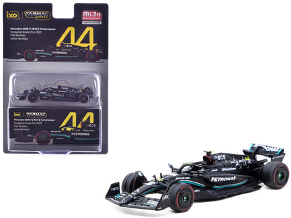 Mercedes-AMG F1 W14 E Performance #44 Lewis Hamilton Pole Position Formula One F1 "Hungarian GP" (2023) "Global64" Series 1/64 Diecast Model Car by Tarmac Works by Tarmac Works
