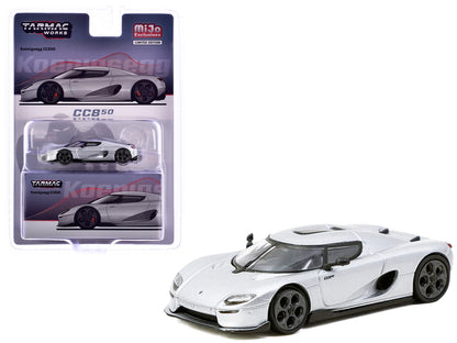 Koenigsegg CC850 Silver Metallic "Global64" Series 1/64 Diecast Model by Tarmac Works by Tarmac Works