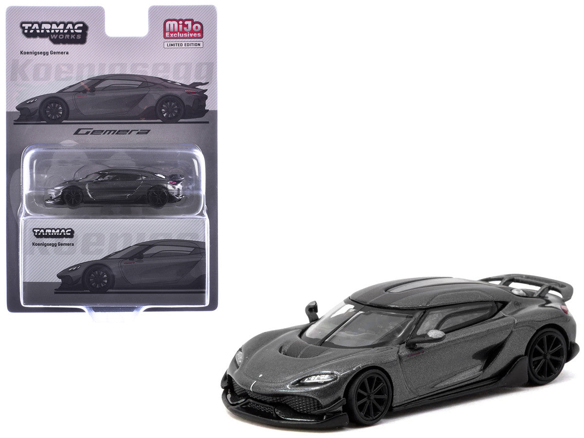 Koenigsegg Gemera Dark Gray Metallic "Global64" Series 1/64 Diecast Model Car by Tarmac Works by Tarmac Works