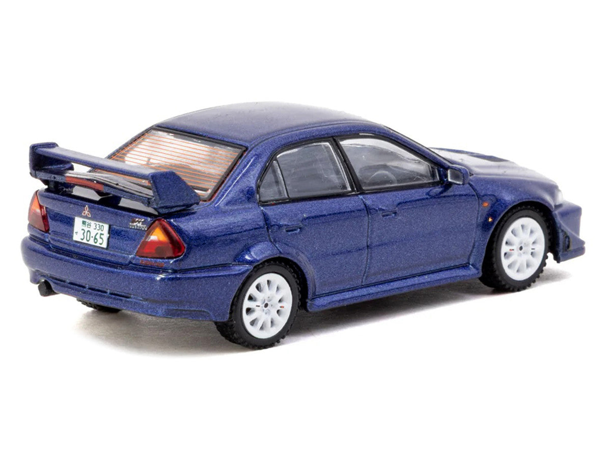 Mitsubishi Lancer Evolution VI RHD (Right Hand Drive) "Tommi Makinen Edition" Blue Metallic "Road64" Series 1/64 Diecast Model by Tarmac Works by Tarmac Works