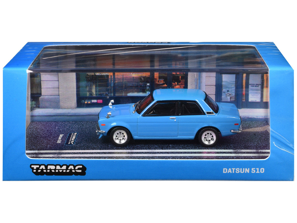 Datsun 510 Light Blue "Road64" Series 1/64 Diecast Model Car by Tarmac Works by Tarmac Works