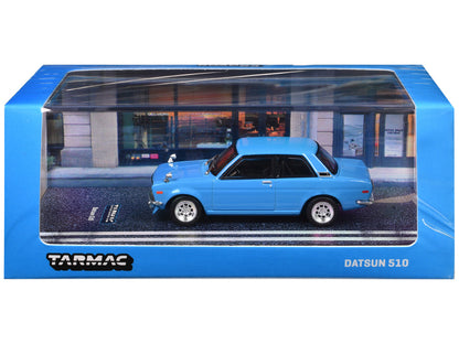 Datsun 510 Light Blue "Road64" Series 1/64 Diecast Model Car by Tarmac Works by Tarmac Works