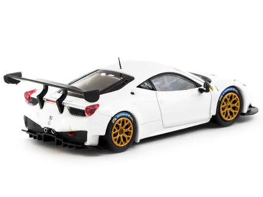 Ferrari 458 Italia GT3 White with Gold Wheels "Road64" Series 1/64 Diecast Model Car by Tarmac Works by Tarmac Works