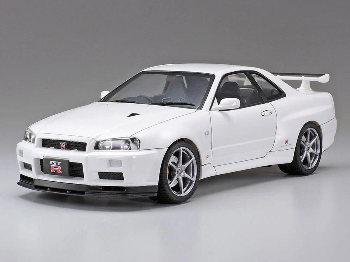 Model Kit Nissan Skyline GT-R (R34) V-Spec II 1/24 Scale Model by Tamiya-0