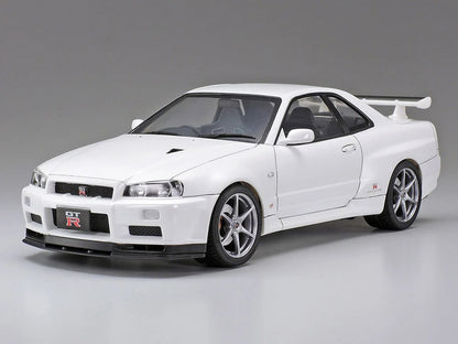 Model Kit Nissan Skyline GT-R (R34) V-Spec II 1/24 Scale Model by Tamiya-0