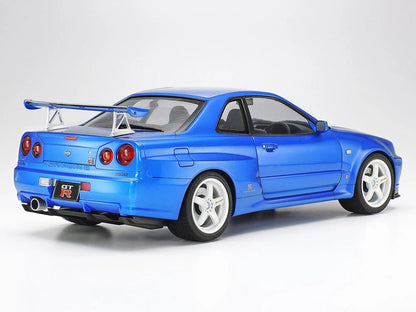 Model Kit Nissan Skyline GT-R (R34) V-Spec II 1/24 Scale Model by Tamiya-1