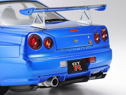 Model Kit Nissan Skyline GT-R (R34) V-Spec II 1/24 Scale Model by Tamiya-2