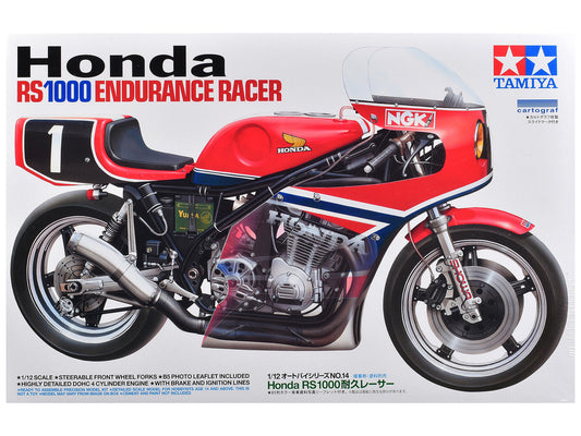 Model Kit Honda RS1000 Endurance Racer Motorcycle 1/12 Scale Model by Tamiya by Tamiya