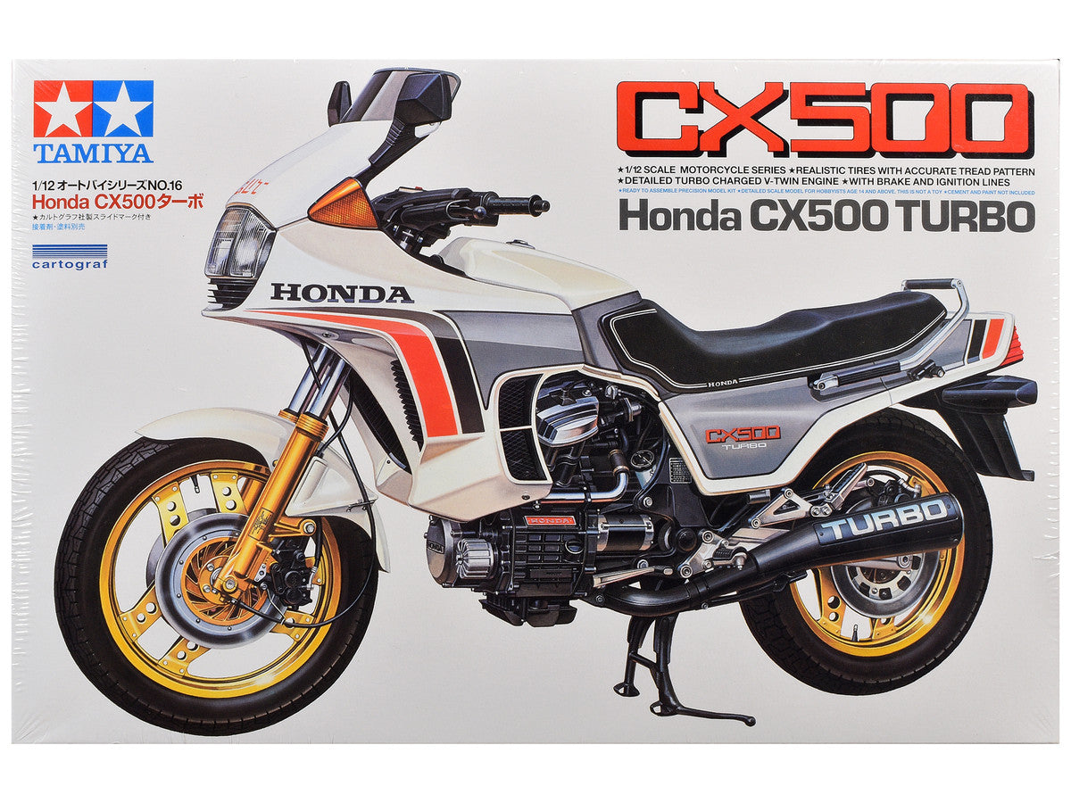 Model Kit Honda CX500 Turbo Motorcycle 1/12 Scale Model by Tamiya by Tamiya