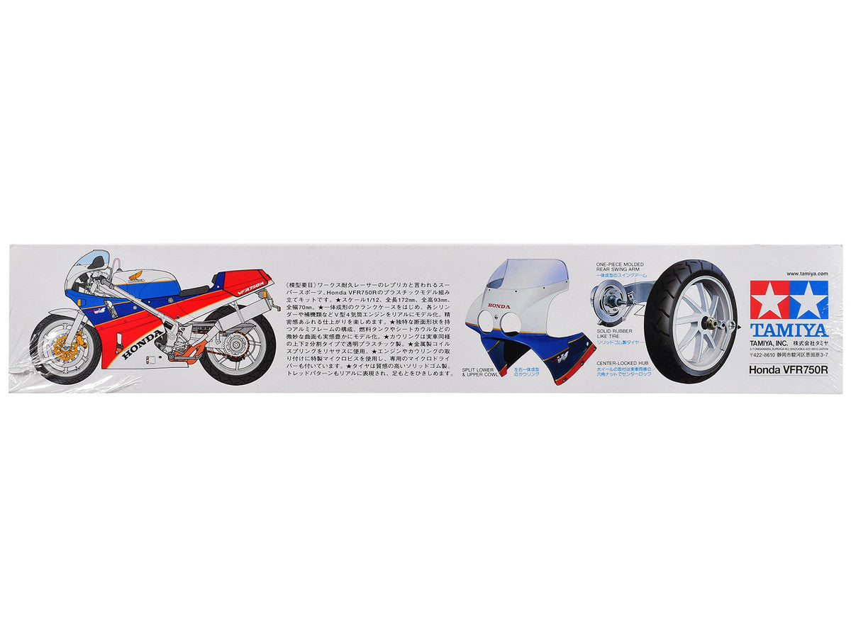 Model Kit Honda VFR750R Motorcycle 1/12 Scale Model by Tamiya-2