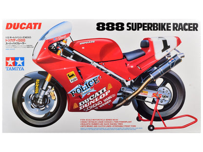 Model Kit Ducati 888 Superbike Racer Motorcycle 1/12 Scale Model by Tamiya by Tamiya