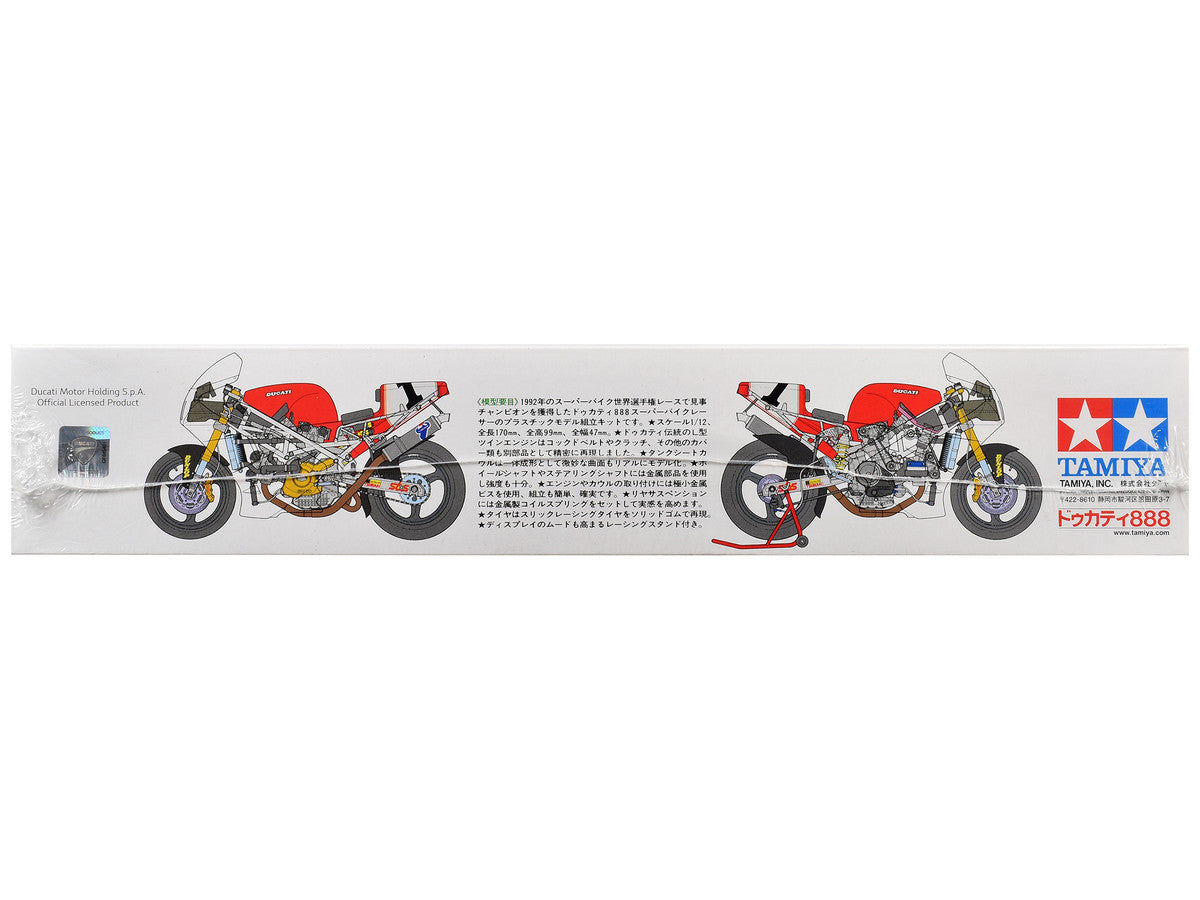 Model Kit Ducati 888 Superbike Racer Motorcycle 1/12 Scale Model by Tamiya by Tamiya