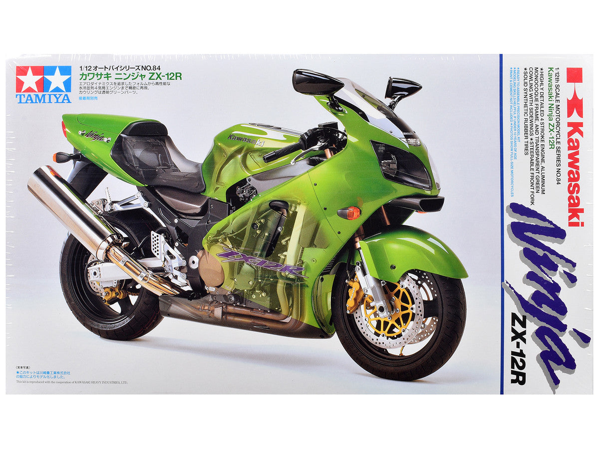Model Kit Kawasaki Ninja ZX-12R Motorcycle 1/12 Scale Model by Tamiya by Tamiya