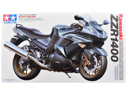 Model Kit Kawasaki ZZR 1400 Motorcycle 1/12 Scale Model by Tamiya-0