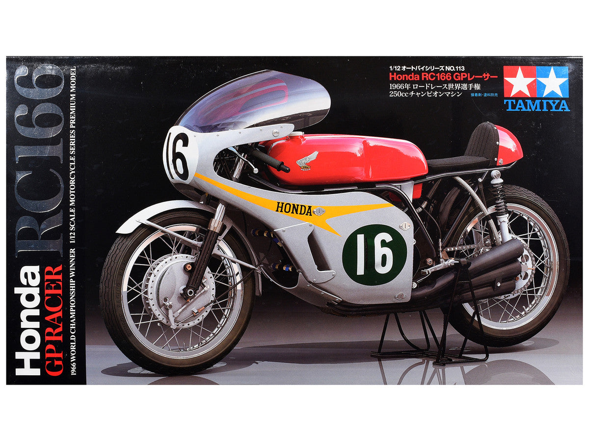 Model Kit Honda RC166 GP Racer Motorcycle 1/12 Scale Model by Tamiya-0