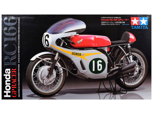 Model Kit Honda RC166 GP Racer Motorcycle 1/12 Scale Model by Tamiya-0