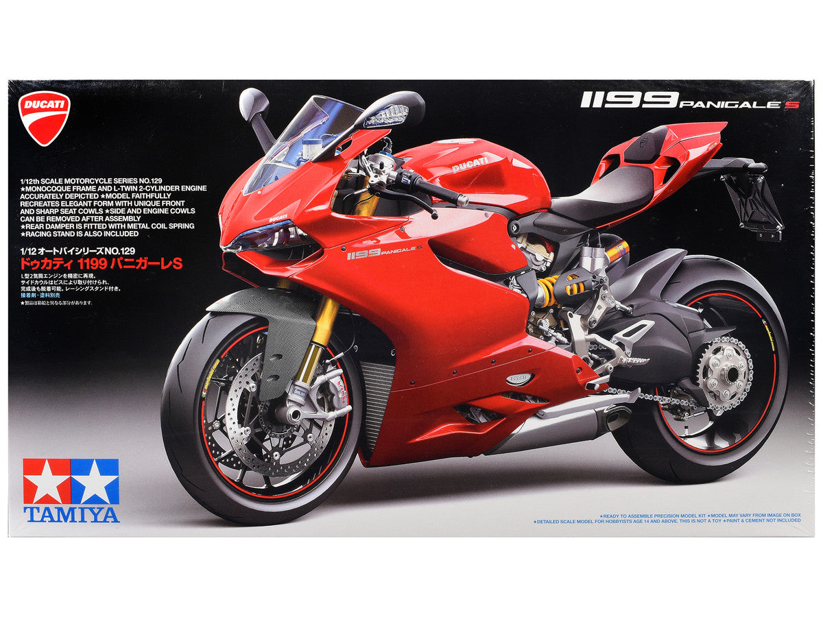 Model Kit Ducati 1199 Panigale S Motorcycle 1/12 Scale Model by Tamiya by Tamiya