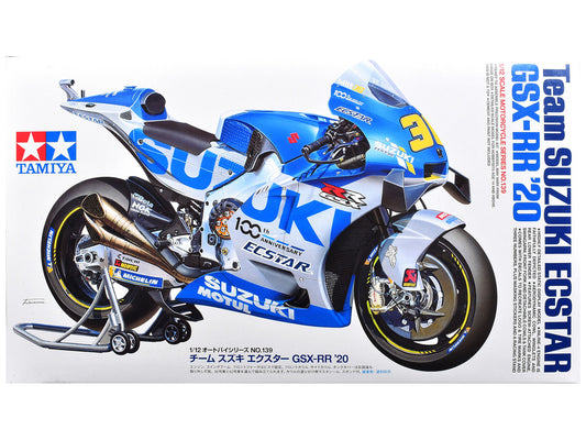 Model Kit Suzuki GSX-RR "Team Suzuki Ecstar" (2020) Motorcycle 1/12 Scale Model by Tamiya by Tamiya