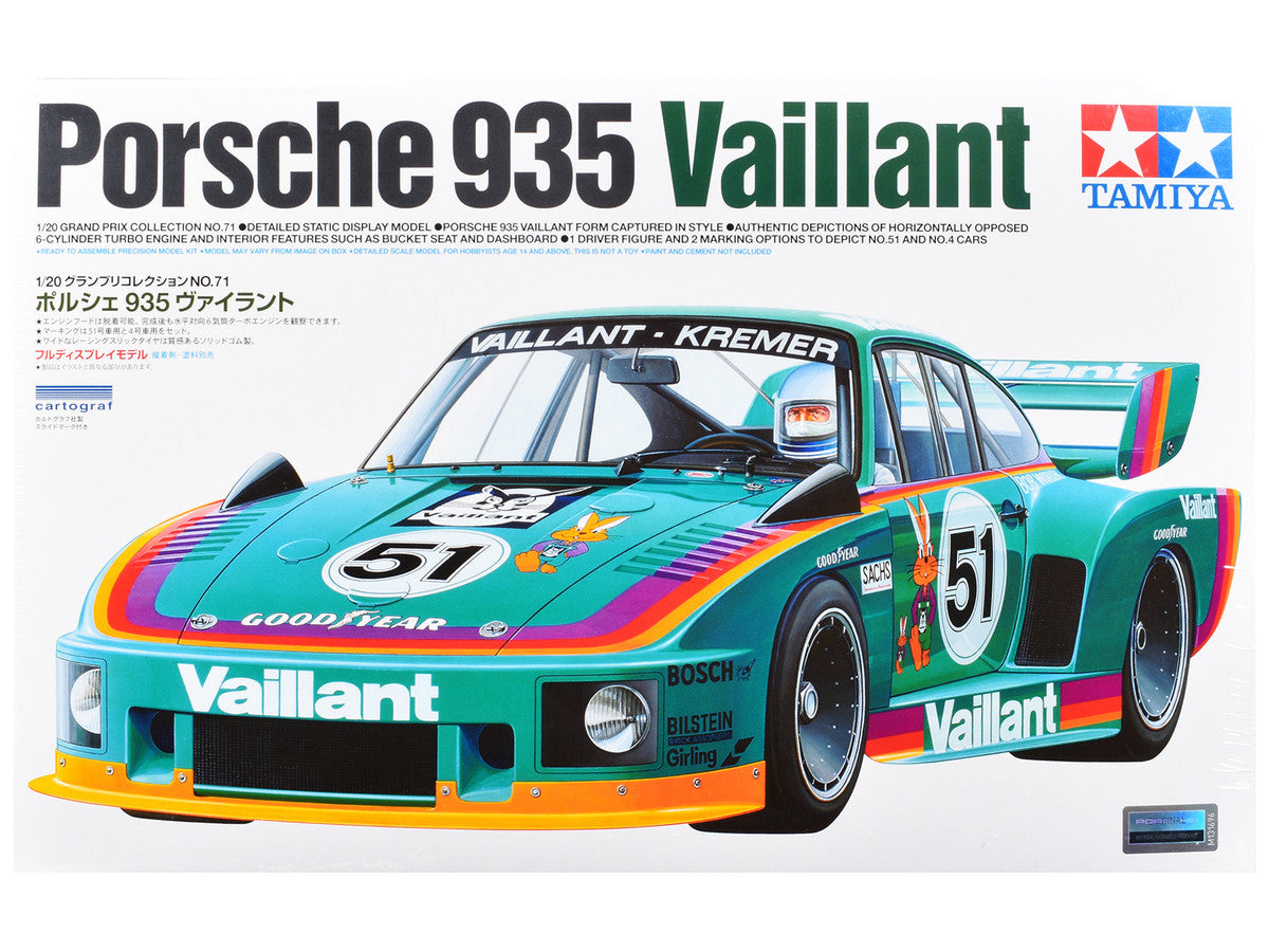 Model Kit Porsche 935 "Vaillant-Kremer" 1/24 Scale Model by Tamiya by Tamiya