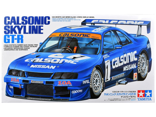 Model Kit Nissan Skyline GT-R "Calsonic" 1/24 Scale Model by Tamiya by Tamiya