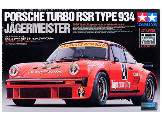 Model Kit Porsche Turbo RSR Type 934 "Jagermeister" 1/24 Scale Model by Tamiya by Tamiya
