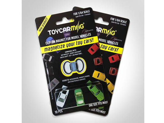 10 piece Clip-On Magnets Clip and Display for 1/64-1/55-1/76 Scale Model Cars by Toyscarmag by Toyscarmag