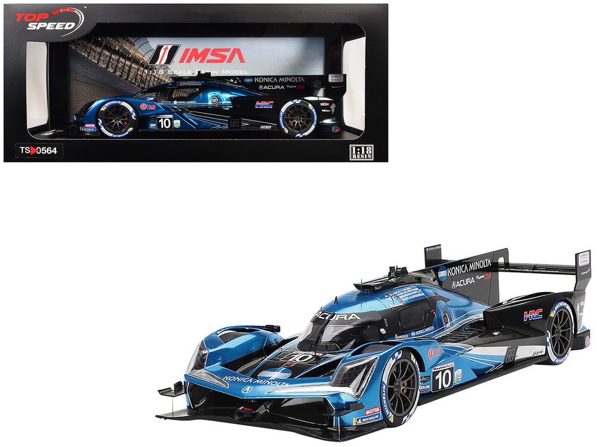 Acura ARX-06 GTP #10 Filipe Albuquerque - Marcus Ericsson - Brendon Hartley - Ricky Taylor "Wayne Taylor Racing with Andretti" IMSA "24 Hours of Daytona" (2024) 1/18 Model Car by Top Speed by Top Speed