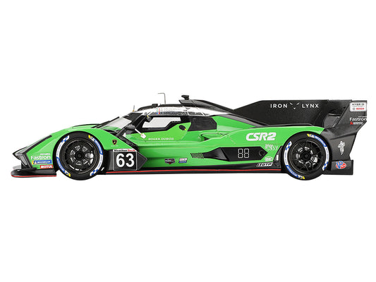 Lamborghini SC63 #63 Matteo Cairoli - Andrea Caldarelli - Romain Grosjean "Iron Lynx" IMSA "12 Hours of Sebring" (2024) 1/18 Model Car by Top Speed by Top Speed