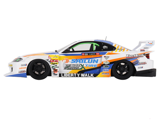 Nissan LB-Super Silhouette S15 SILVIA #555 Yukio Fausto "Formula Drift Japan" (2023) 1/18 Model Car by Top Speed by Top Speed