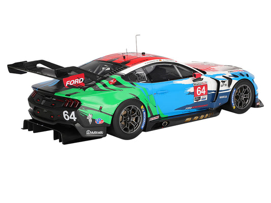 Ford Mustang GT3 #64 Mike Rockenfeller - Harry Tincknell "Ford Multimatic Motorsports" "Motul Course de Monterey - Laguna Seca" (2024) 1/18 Model Car by Top Speed by Top Speed