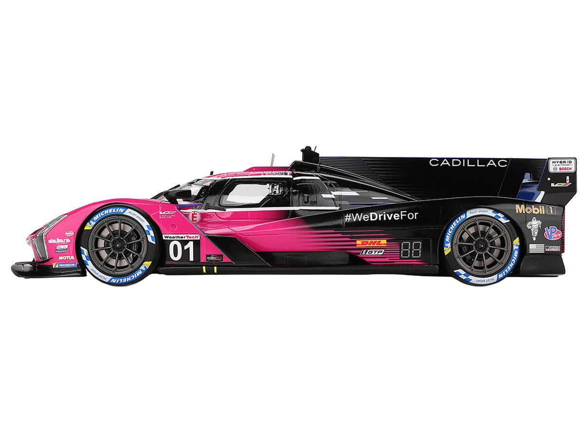 Cadillac V-Series.R #01 Sebastien Bourdais - Scott Dixon - Renger van der Zande "Cadillac Racing" Winner IMSA "Petit Le Mans" (2024) 1/18 Model Car by Top Speed by Top Speed