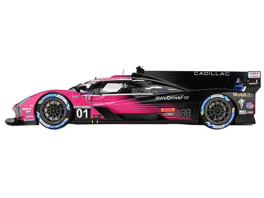 Cadillac V-Series.R #01 Sebastien Bourdais - Scott Dixon - Renger van der Zande "Cadillac Racing" Winner IMSA "Petit Le Mans" (2024) 1/18 Model Car by Top Speed by Top Speed