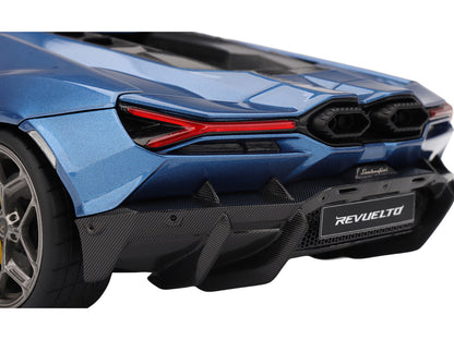 Lamborghini Revuelto Blu Eleos Blue Metallic 1/18 Model Car by Top Speed by Top Speed