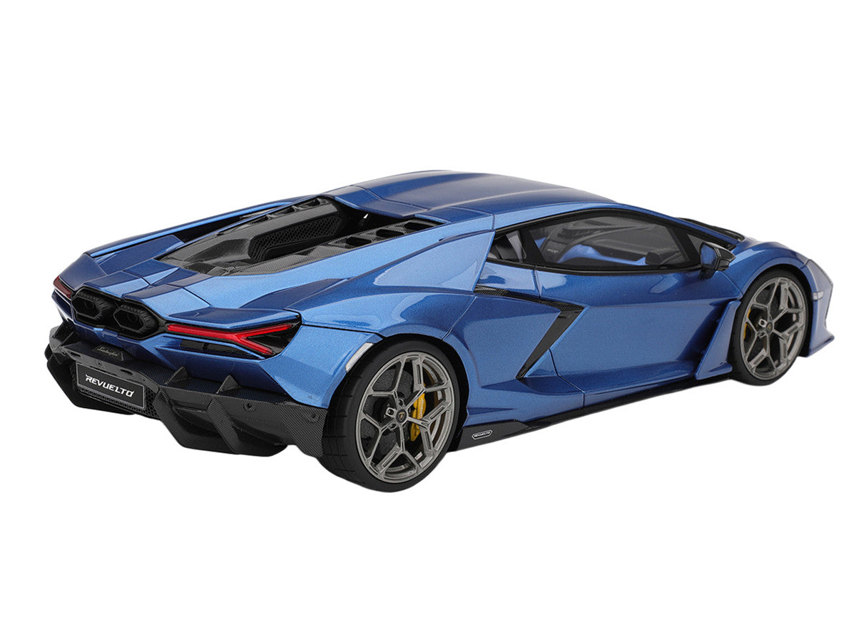 Lamborghini Revuelto Blu Eleos Blue Metallic 1/18 Model Car by Top Speed by Top Speed
