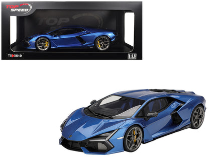 Lamborghini Revuelto Blu Eleos Blue Metallic 1/18 Model Car by Top Speed by Top Speed